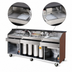 Thumbnail image #4 for 95-Inch Professional Laminate Portable Bar with Dual 50 lb. Ice Bins for Post-Mix / Bag-In-Box Service