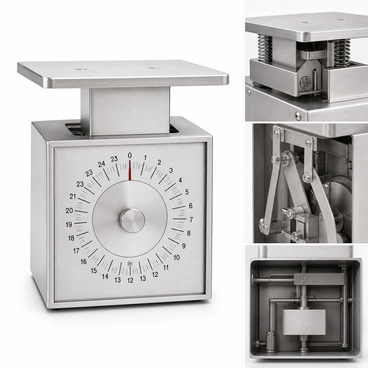 Product image #4 for Edlund SF-25 Stainless Steel Fixed Dial Portion Control Scale, 25 lb x 4 oz