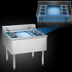 Thumbnail image #4 for Eagle Group 2200 Series 40-Inch Underbar Cocktail Unit with 8-Inch Insulated Ice Bin and 7-Circuit Cold Plate