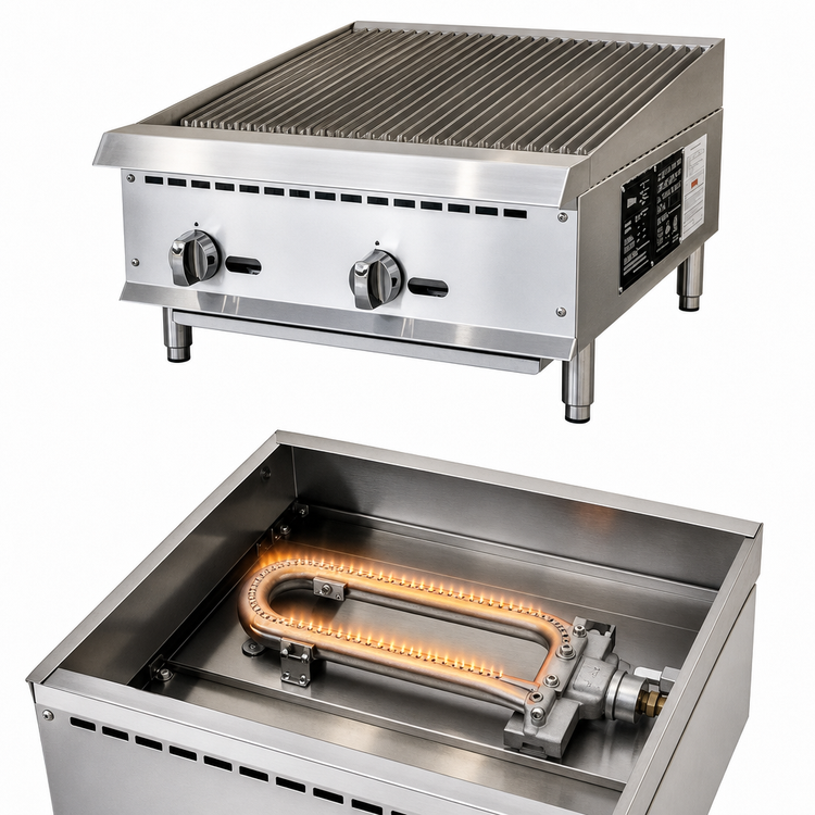 Product image #4 for IKON Cooking 12-Inch Countertop Natural Gas Radiant Broiler