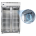 Thumbnail image #4 for Continental Refrigerator D2FSNSAGD Designer Line Two-Section Shallow Depth Reach-In Display Freezer