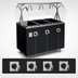 Thumbnail image #4 for Vollrath 2-Series Affordable Portable Deluxe 4-Well Mobile Hot Food Station, 60 Inch