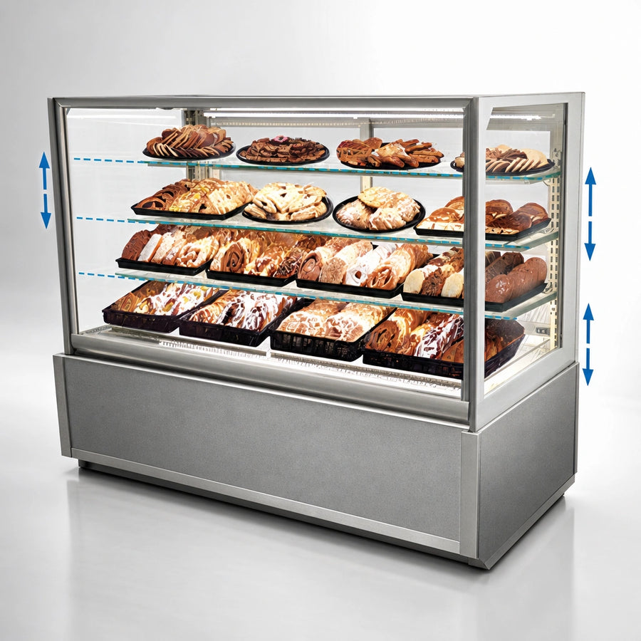 Three Adjustable Glass Shelves