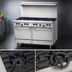 Thumbnail image #4 for Garland U.S. Range U-Series 48-Inch Natural Gas Restaurant Range with 8 Open Burners and 2 Space-Saver Ovens