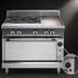 Thumbnail image #4 for Vulcan V Series 36-Inch Heavy Duty Gas Range with 2 Open Burners and 18-Inch Thermostatic Griddle, Cabinet Base