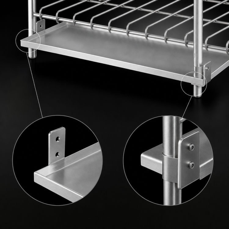 Product image #4 for Eagle Group Stainless Steel Drip Pan for Syrup Tank Rack, 48 x 24 Inches