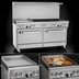 Thumbnail image #4 for Southbend Ultimate 60-Inch Gas Restaurant Range with 6 Open Burners, 24-Inch Griddle, Standard Oven, and Cabinet Base