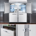 Thumbnail image #4 for Continental Refrigerator 2FESNSAHD Extra-Wide Shallow Depth Two-Section Reach-In Freezer with Half Solid Doors