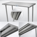 Thumbnail image #4 for Advance Tabco 84-Inch x 24-Inch Flat Top Open Base Stainless Steel Work Table