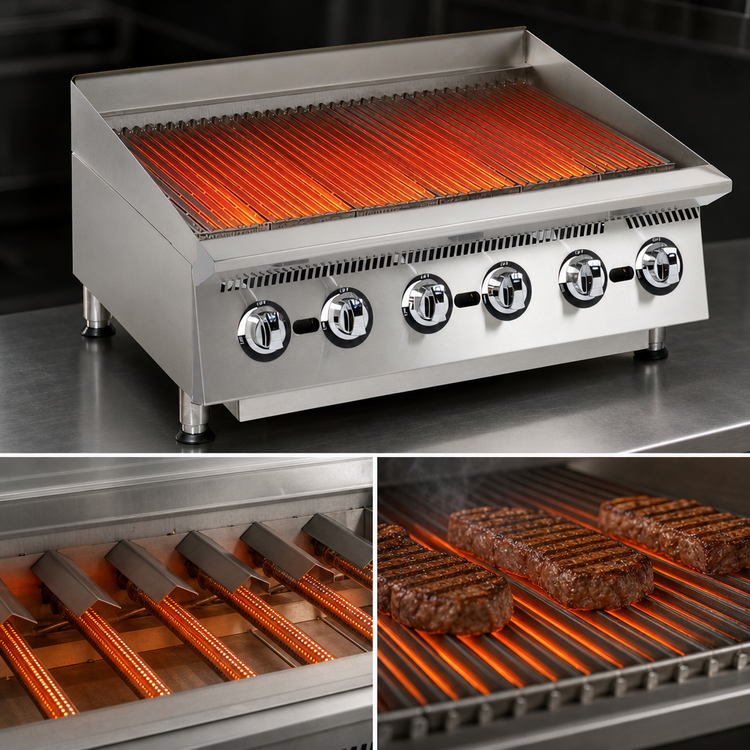 Product image #5 for Star Ultra-Max 36-Inch Radiant Gas Charbroiler, 120,000 BTU, Manual Controls