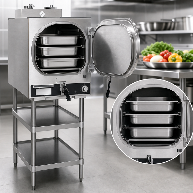 Product image #4 for Southbend Steam Electric Countertop Pressure Steamer, 1 Compartment, 3-Pan Capacity
