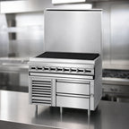 Thumbnail image #4 for Jade Range (Middleby) Titan JMRH-18B 18-Inch Modular Gas Charbroiler with Cast-Iron Grates, Stainless Steel Exterior, 45,000 BTU