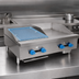 Thumbnail image #4 for Comstock-Castle Countertop Gas Char-Broiler/Griddle Combination with 18 x 24 Broiler Area and 18 x 24 x 1 Inch Griddle Plate
