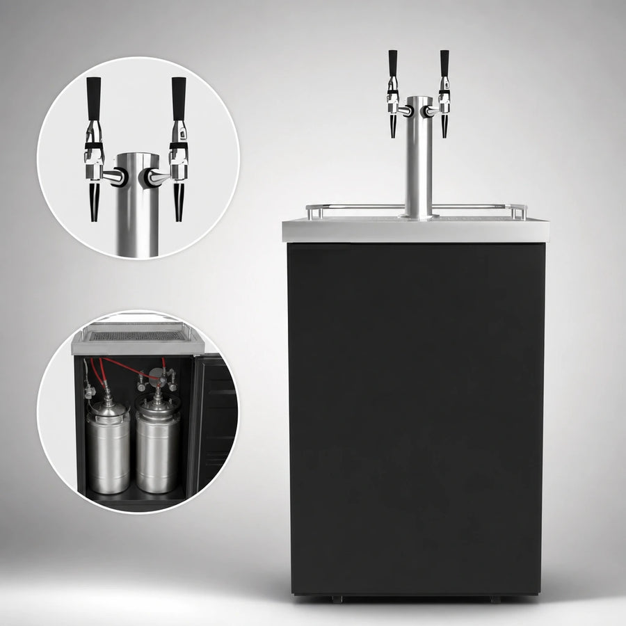Dual-Faucet Draft Tower