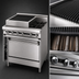 Thumbnail image #4 for Titan JTRH-18B-1FHT36C Heavy Duty Gas Range with 18 Inch Charbroiler, 18 Inch French Hot Top, and Convection Oven