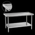 Thumbnail image #4 for Eagle Spec-Master Marine Series 108-Inch x 36-Inch Work Table with 300 Series Stainless Steel Top and Galvanized Base