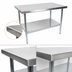 Thumbnail image #4 for John Boos Stallion Economy Stainless Steel Work Table with Adjustable Undershelf, 84 x 24 Inches
