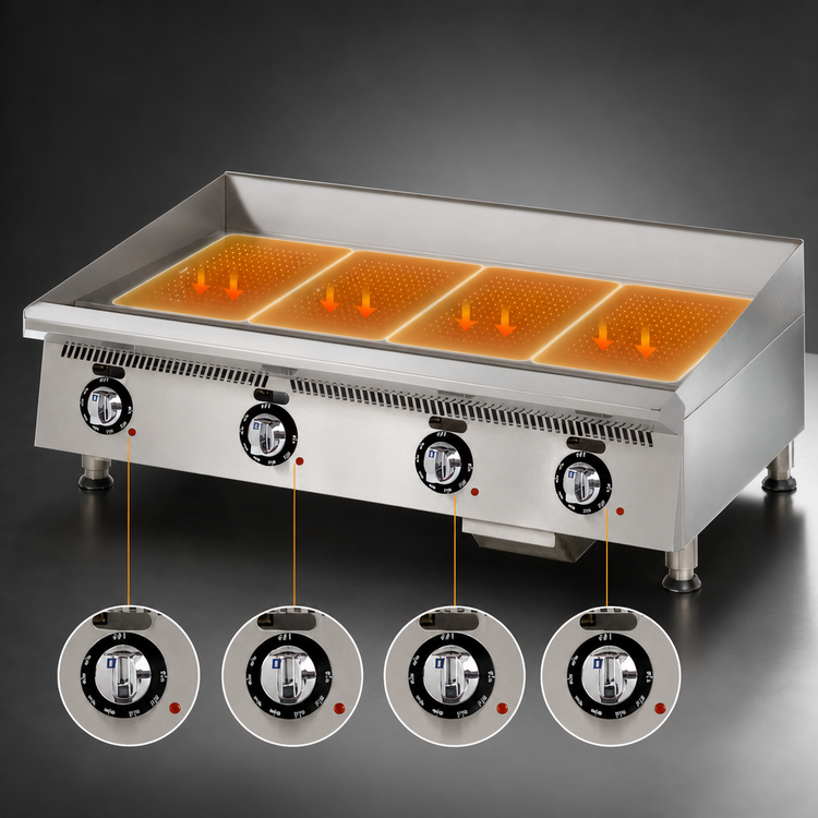 Product image #4 for Star Ultra-Max 60-Inch Countertop Gas Griddle with Chrome-Plated T1 Steel Plate