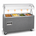 Thumbnail image #4 for Vollrath 2-Series Affordable Portable 4-Well Mobile Hot Food Station with Lighted Buffet Breath Guard and Open Storage Base, 120/208-240V