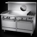 Thumbnail image #4 for Garland G Starfire Pro Series 60-Inch Gas Restaurant Range with 2 Open Burners, 48-Inch Griddle, and 2 Standard Ovens
