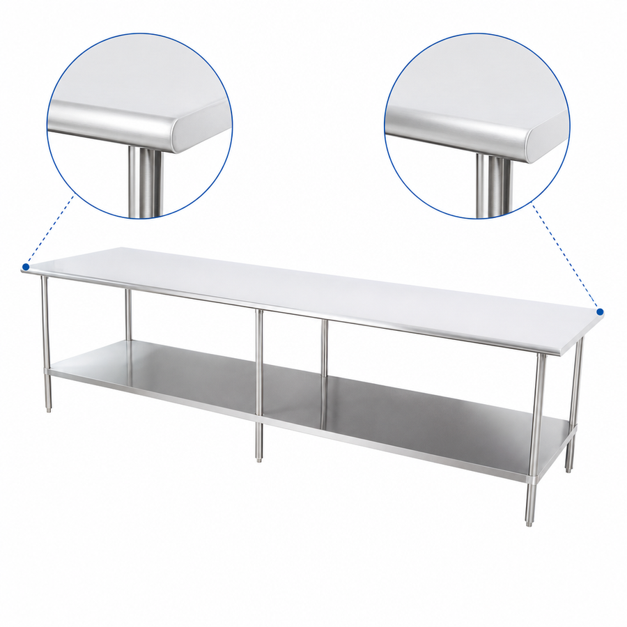 Rounded Front and Rear Edges