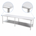 Thumbnail image #4 for Sapphire Manufacturing 84 Inch x 24 Inch Stainless Steel Work Table with Adjustable Undershelf