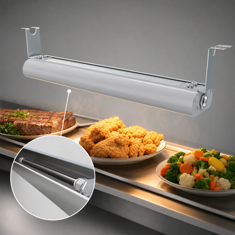 Product image #4 for Vollrath 24 Inch Low Profile Unlighted Strip Heat Lamp with Aluminum Housing, 208V