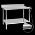 Thumbnail image #4 for Eagle Group Deluxe Series 144-Inch Stainless Steel Work Table with 4-1/2-Inch Backsplash and Undershelf
