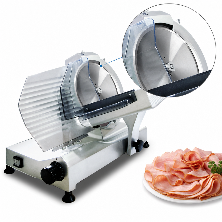 Product image #4 for Trento 10-Inch Manual Gravity Feed Meat Slicer, Belt-Driven, 1/3 HP, 120V