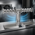Thumbnail image #4 for 8-Faucet Countertop Air-Cooled Pipe Tee Draft Dispensing Tower, Mirror Finish