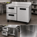 Thumbnail image #4 for Hoshizaki Steelheart 48-Inch Two-Section Worktop Refrigerator with One Door and Two Drawers
