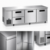 Thumbnail image #4 for Hoshizaki Steelheart Three-Section Undercounter Reach-In Refrigerator with 2 Solid Doors and 2 Drawers, 93 Inch