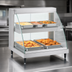 Thumbnail image #4 for Hatco Glo-Ray Designer Dual-Shelf Countertop Hot Food Display Case, 2-Pan, Curved Tempered Glass