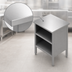 Thumbnail image #4 for John Boos EBOS6-3048 48 Inch x 30 Inch Open Front Enclosed Base Stainless Steel Work Table with Undershelf