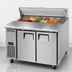 Thumbnail image #4 for Everest Refrigeration EPR2 Two-Section Sandwich Prep Table, 47-1/2 Inch Wide, Side-Mounted Self-Contained Refrigeration
