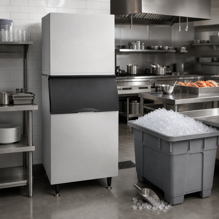 Product image #4 for Ice-O-Matic MFI2306W Flake Ice Maker, Water-Cooled, Self-Contained, 2600 lb./24 Hr