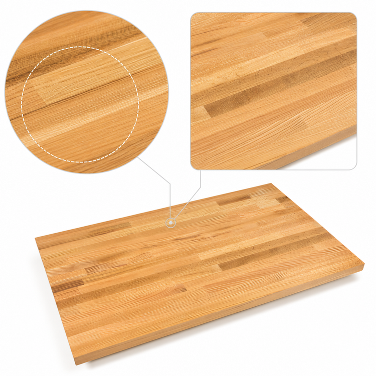 Product image #4 for John Boos Appalachian 72 x 42-Inch Blended Rails Edge Grain Red Oak Island Countertop, 1-1/2-Inch Thick, Varnique Finish