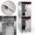 Thumbnail image #4 for Cres Cor Roast-N-Hold Mobile Stacked Half-Size Convection Cook and Hold Oven, 208V, 2-Compartment