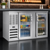 Thumbnail image #4 for Beverage-Air BB58HC-FG-S 58-Inch Food-Rated Back Bar Refrigerator with Glass Doors