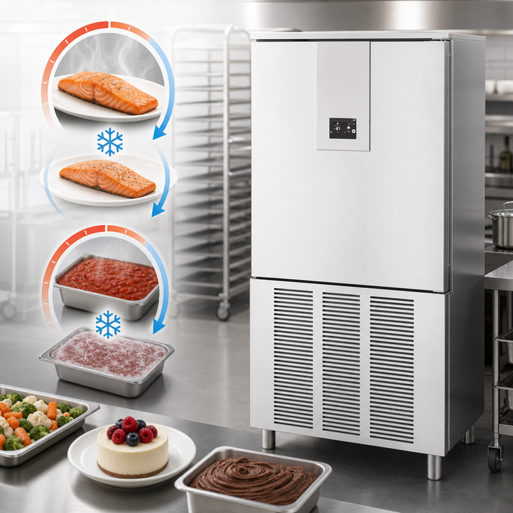 Product image #4 for Beverage-Air Reach-In Solid Door Self-Contained Blast Chiller/Freezer, 12-Pan, 100 lb Chill / 70 lb Freeze