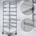 Thumbnail image #4 for Quantum Chrome-Plated Partition Store Starter Unit with Wire Shelves, 19-1/2 x 24 x 75 Inches