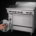 Thumbnail image #4 for Garland Cuisine 36-Inch Heavy Duty Gas Griddle Top Range with Standard Oven and 1-Inch Steel Plate
