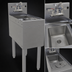 Thumbnail image #4 for Glastender MRS-12 Freestanding Stainless Steel Underbar Mixology Unit, 1-Bowl, 12 Inch W x 24 Inch D