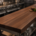 Thumbnail image #4 for Boos Block American Black Walnut Edge Grain Kitchen Countertop, 132 x 30 x 3 Inches, Varnique Finish