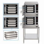 Thumbnail image #4 for Cleveland Range SteamChef (2) 22CET33.1 Double-Stack Boilerless Electric Countertop Convection Steamer, 2-Compartment