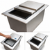 Thumbnail image #4 for BK Resources Drop-In Ice Bin with Sliding Cover, Without Cold Plate, 12 x 18 x 14-3/8 Inches