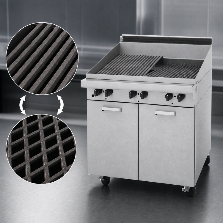 Product image #4 for Garland Master Series 17-Inch Modular Gas Charbroiler with Dual-Sided Cast Iron Grates
