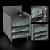 Thumbnail image #4 for Prestige Supreme 24-Inch Wide Slanted Open Top Underbar Glass Rack Storage Unit