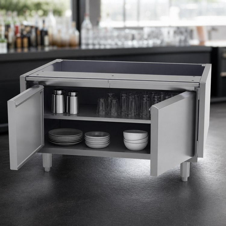 Product image #4 for Glastender 36-Inch Wide Underbar Add-On Cabinet Base with 2 Hinged Doors