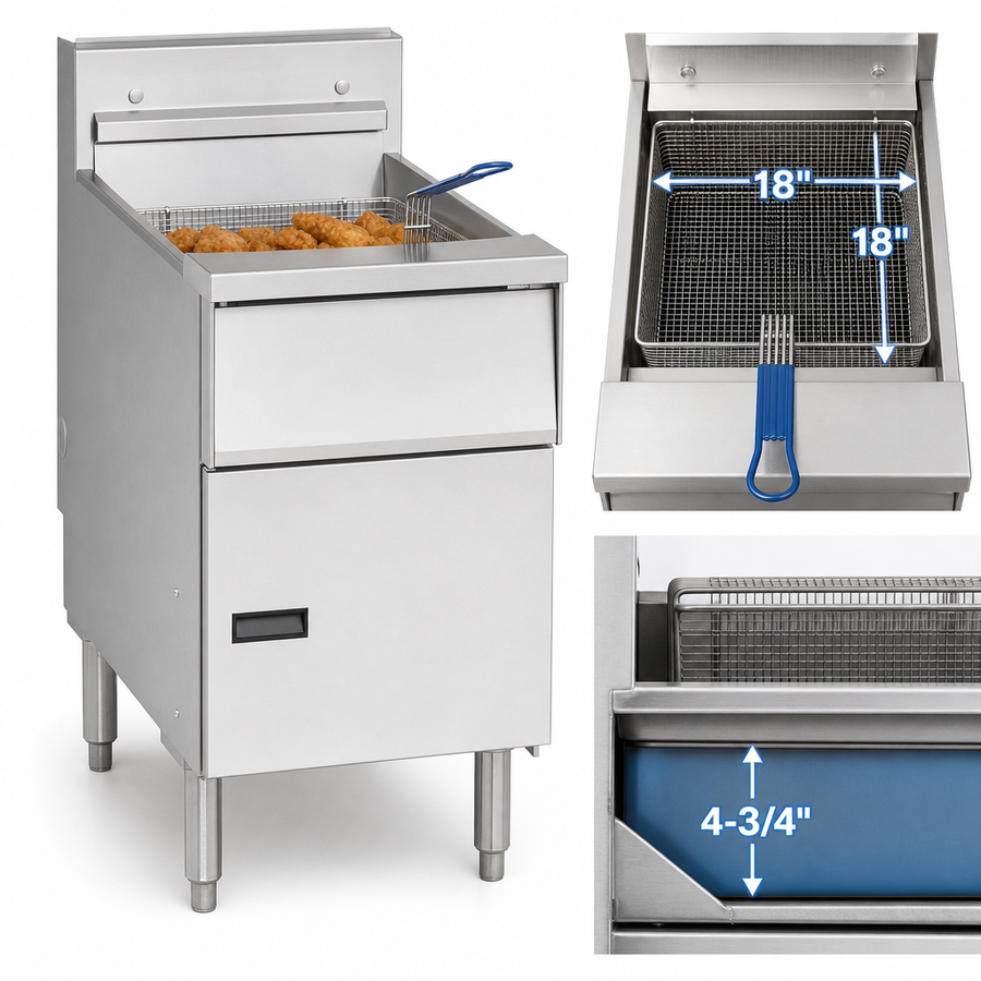 18 x 18-Inch Cooking Area